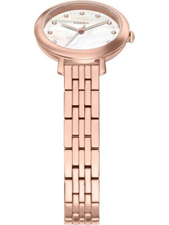 Women\'s Rose Gold-Tone Stainless Steel Heidi Three-Hand Crystal Wrist Watch